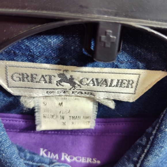 Vintage Embroidered Heavy Denim Long Shirt Dress - Picture 4 of 4